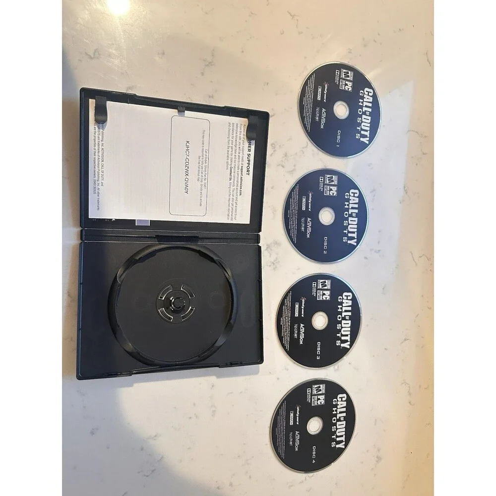 Call of Duty Ghosts (2013) PC Game, Complete 4 Discs Key Code Activation